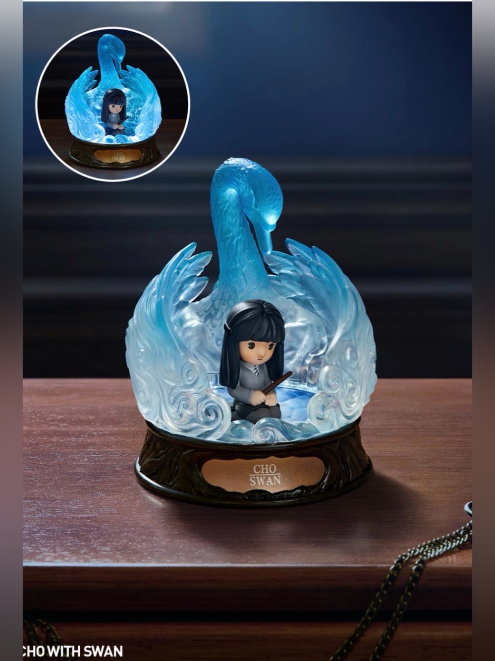 POPMART - Harry Potter patronus blind box series figure cho with swan + Light